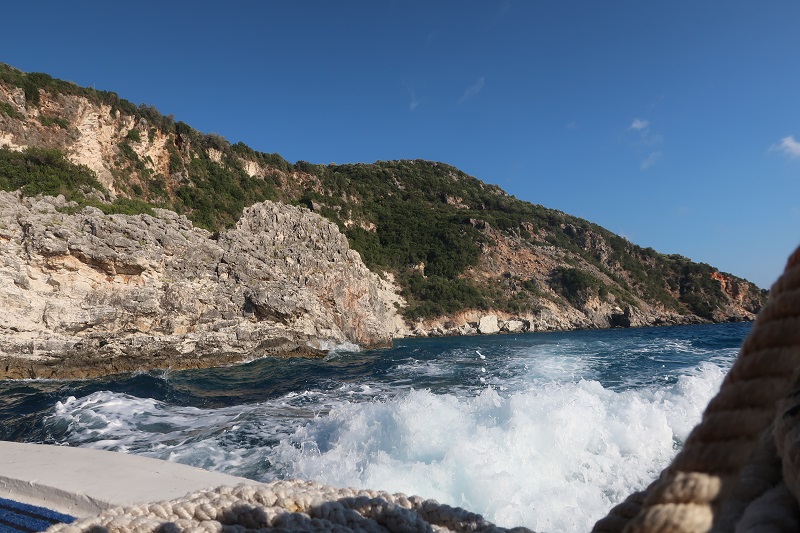 Плаж Агиофили, остров Лефкада, Гърция през септември
