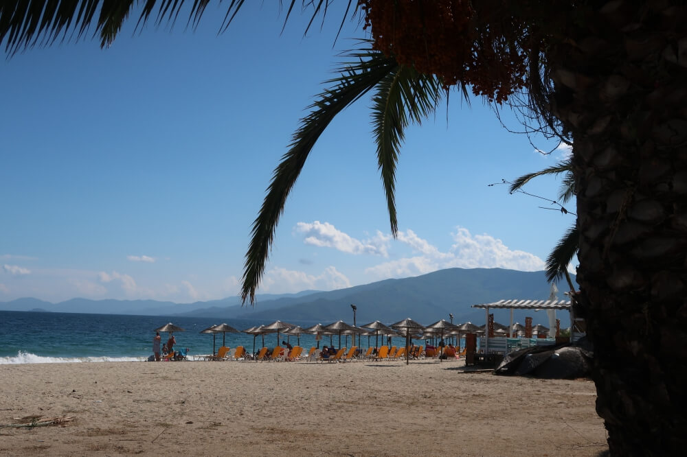 Аспровалта плаж Гърция море площад